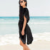 Long Shirt Dress #Beach Dress #Black #Shirt Dress